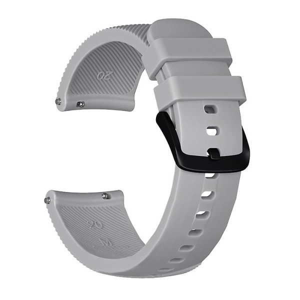 Universal 20 mm klokke for Samsung Galaxy Watch Active Gear Sport Jikaix Grey