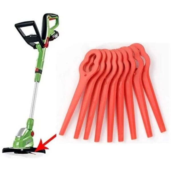 Pakke med 100 plastikk erstatningsblader for Florabest LIDL FRTA 20 A1, FAT 18B3, FRT18A gresstrimmer.