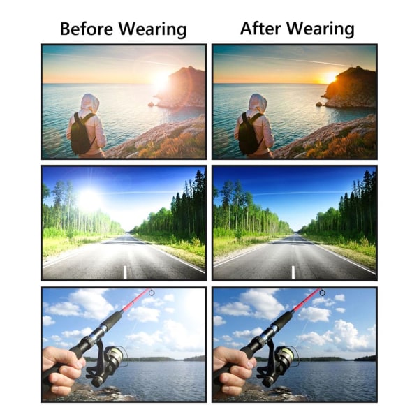 Vaihtuvat polarisoidut aurinkolasit neliömäiset fotokromiset aurinkolasit ajolasit C5