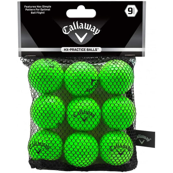 Callaway HX 9 Count övningsgolfbollar - grön Green