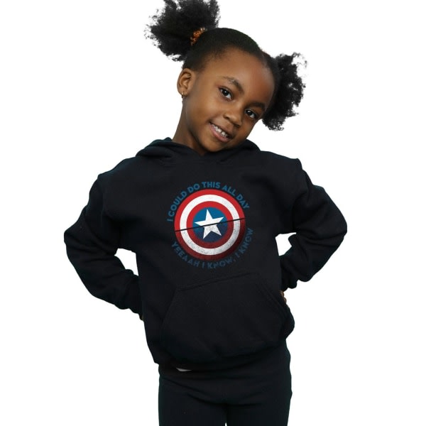Marvel Girls Avengers Endgame Do This All Day Hoodie 9-11 Years Black 9-11 Years