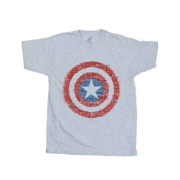 Marvel Boys Captain America 75th Super Soldier T-paita 7-8 vuotta Heather Grey 7-8 vuotta