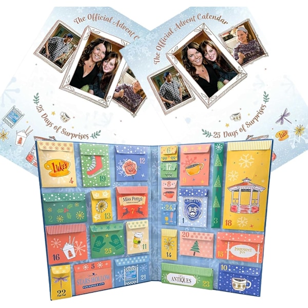 Gilmore Girls Adventskalender 2024 | 25 Dagars Julnedräkning med Samlarföremål | Väskor Semesterkalender för Fans (1)