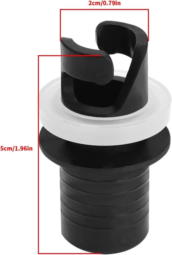Oppustelig Båd Ventil Adapter Sæt med 2 SUP Pumpe Stik til Kajak