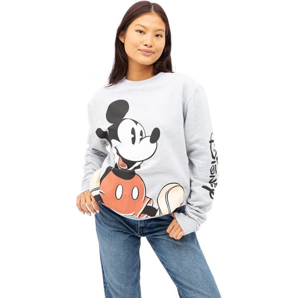 Disney Mickey Mouse siddeskjorte til kvinder/damer L Sports G Sports Grå/Sort/Rød L