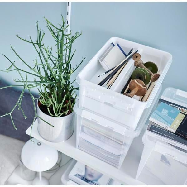 Opbevaringsboks SmartStore Opbevaring Classic 15 l med 7 indsatser Transparent Transparent