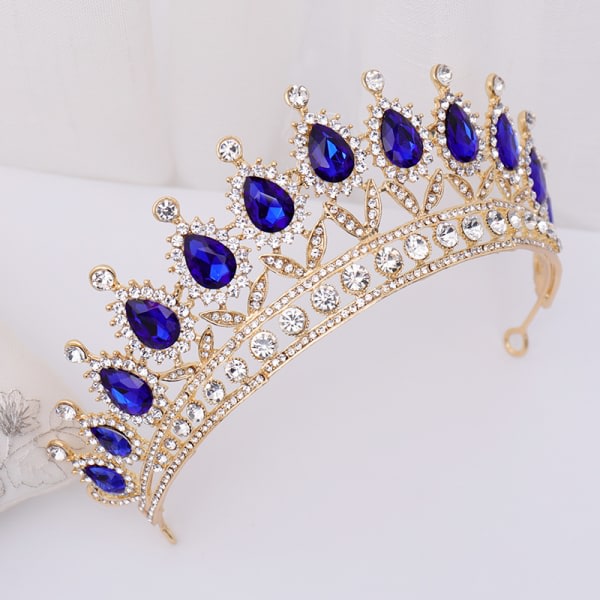 Brudekrone Barok High Grade Crystal Princess Crown Show