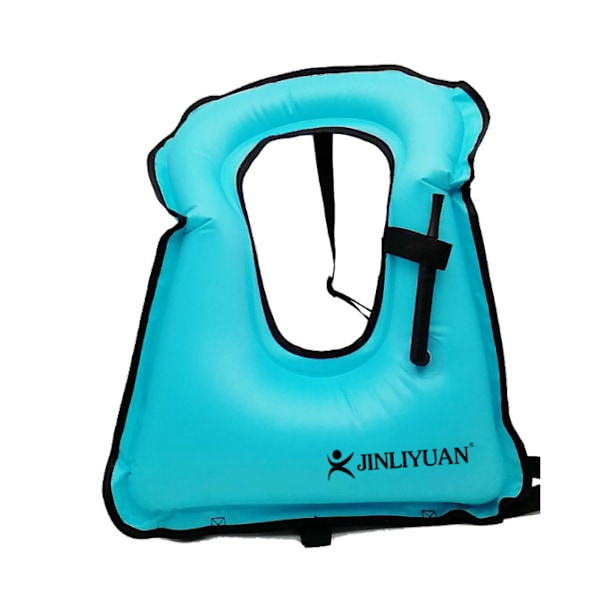 Børne Bærbar Oppustelig Flydevest Snorkelvest blue