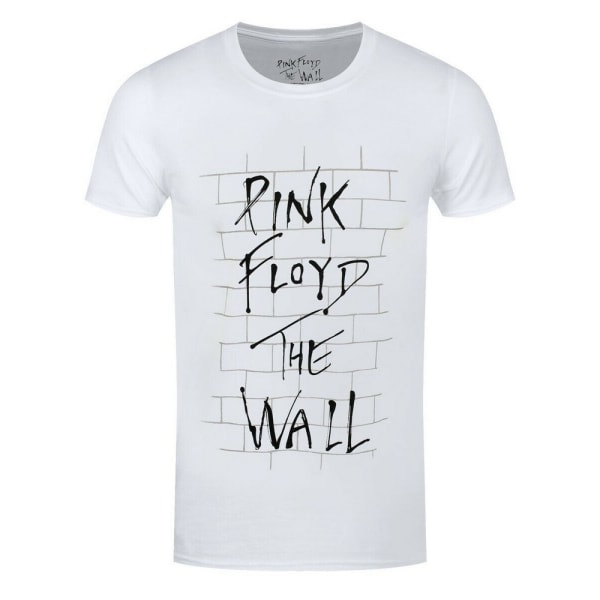 Pink Floyd Unisex Voksen The Wall Logo T-skjorte XXL Hvit XXL