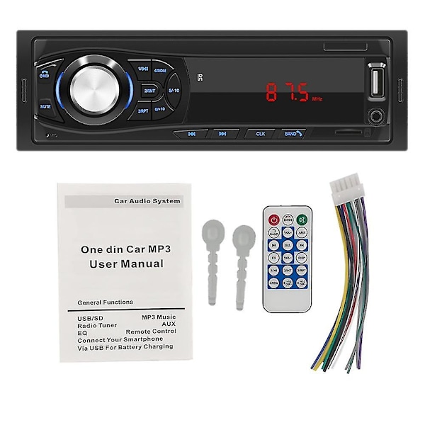 Auton Bluetooth-stereot, jossa USB, SD, USB, FM-radio ja MP3-soitin, PC-tyyppi: 12pin -8014