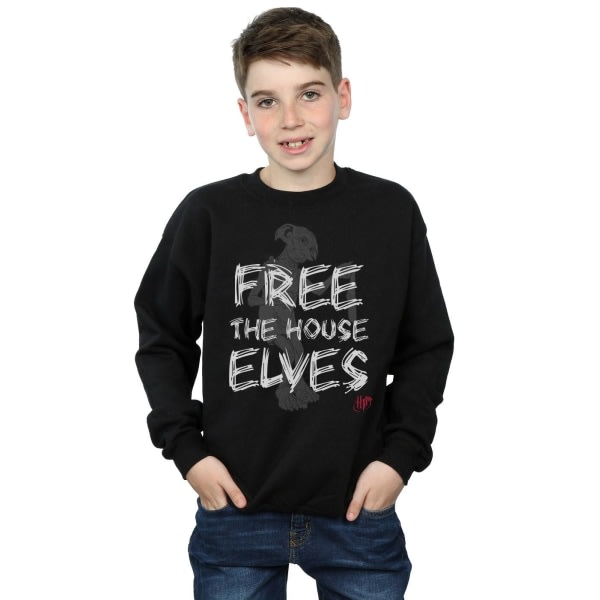 Harry Potter Boys Dobby The House Elves Sweatshirt 5-6 Ja Svart 5-6 år