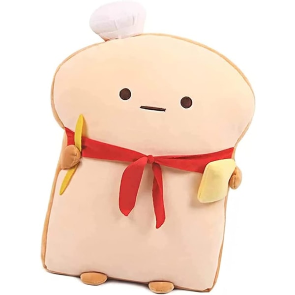 Toast Rectangular Plush Pillow, Bread Shape Plush Throw Pillow