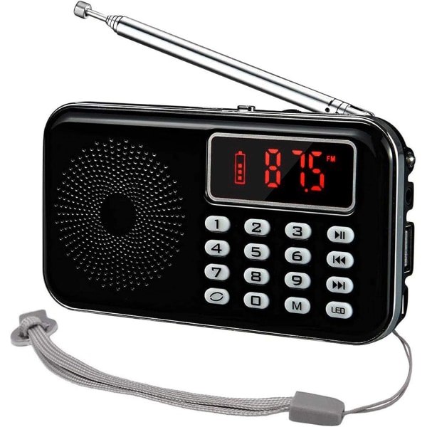Kannettava Mini AM FM-radiokaiutin MP3-musiikkisoitin Tuki TF