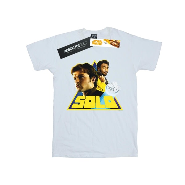 Star Wars Boys Solo Retro Triangel T-shirt 9-11 år Vit Vit 9-11 år