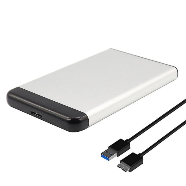 6gbps USB 3.0 2,5 tuuman Sata case Ulkoinen Ssd HDd-laatikko Hopeanharmaa