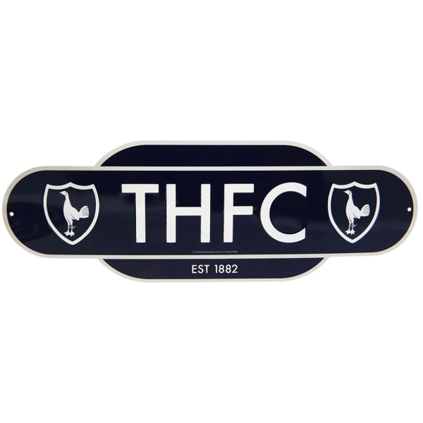 Tottenham Hotspur FC Retro hängande skylt One Size Svart/Vit One Size