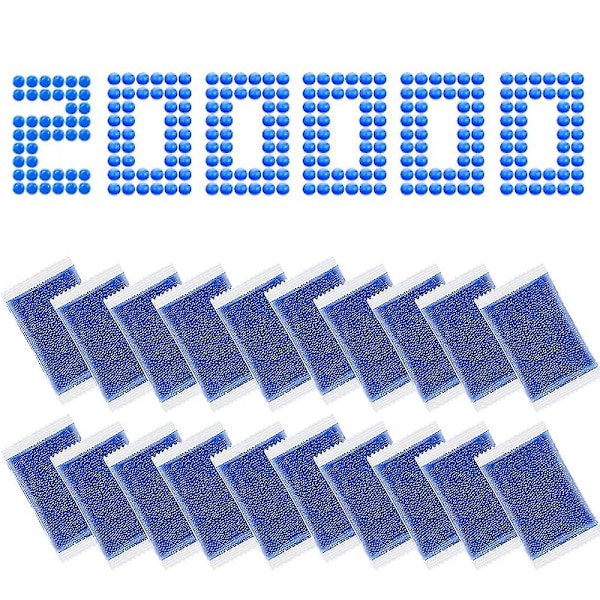 TS-Gelkulor Blaster Ammo Splat Gun Refill (7-8 mm, 20-pack, 8000 stycken per förpackning) kompatibel med Splatter Gall Gun -z-XF14-