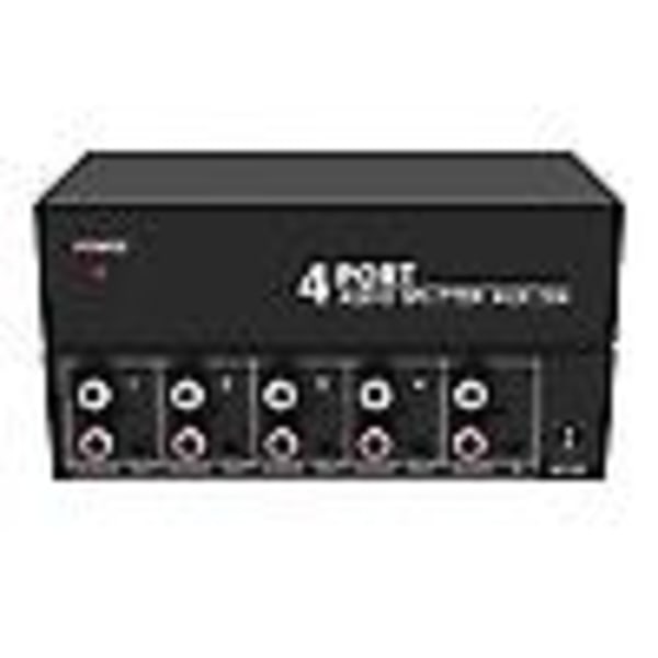 Audio Splitter 1 In 4 Out Rca L/r Aux Stereo Audio Splitter 1x4 Audio Distributor