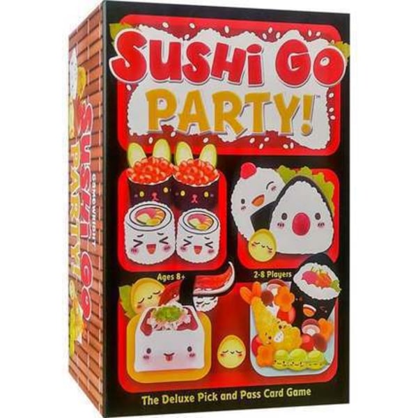 Pelillekirjoittaja | Sushi Go Party -peli | Korttipeli | Ikä 8+ | 2-8 pelaajaa | 20 minuutin peliaika