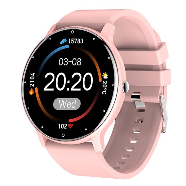 Ekg Blodsocker Smart Watch Män/Kvinnor Blodtryck Fitness Puls Smart Watch Rosa