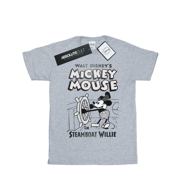 Disney Boys Mikki Hiiri Steamboat Willie T-paita 7-8 vuotta Spo Sports Grey 7-8 vuotta