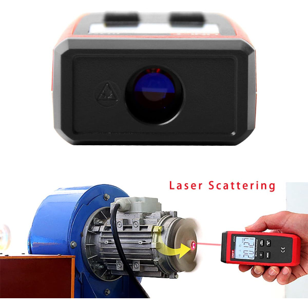UNI-T UT373 Mini Digital Laser Tachometer LCD-näyttö