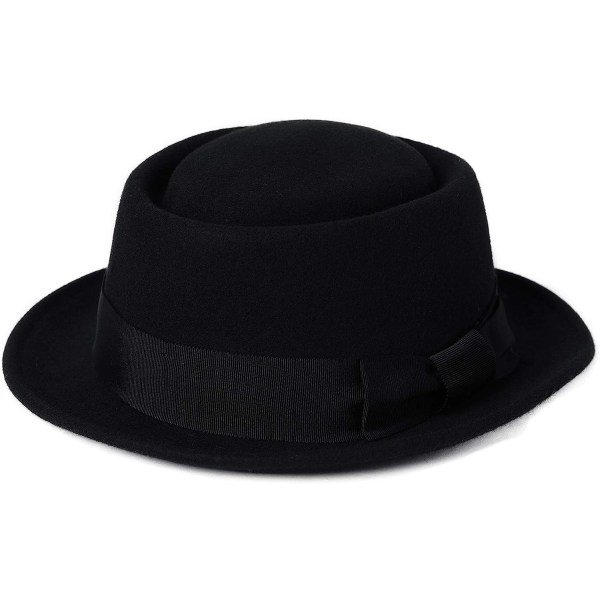 Kort brätte Elegant Fedora Hatt För Kvinnor Panama Style Bowler Cap