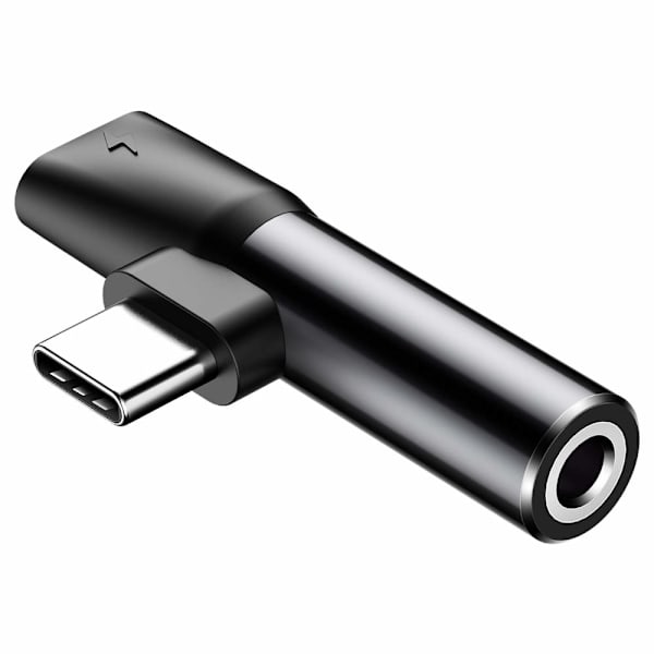 Baseus Adapteri USB-C - 3,5 mm ja lataus black 50