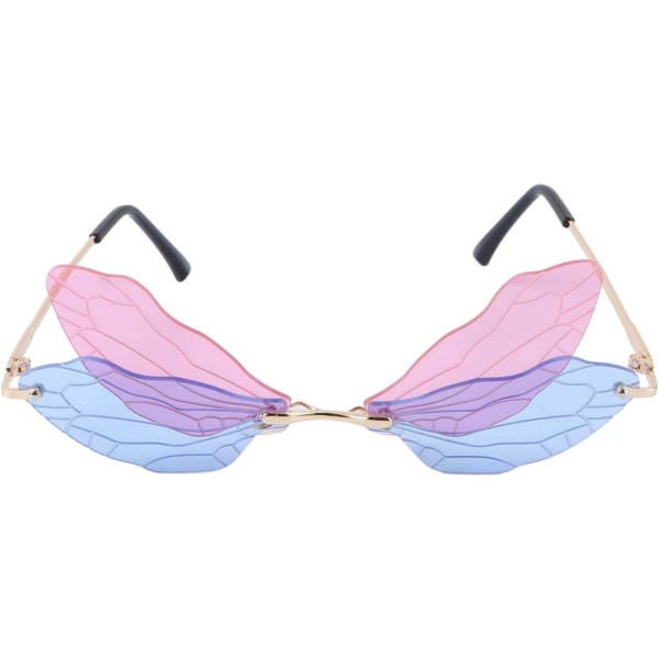 Forklädnad Glas Dragonfly Wings Solglasögon Fancy Dress Up Roligt
