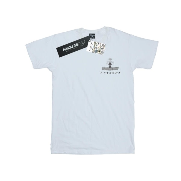 Friends T-shirt med springvand til mænd XXL Hvid XXL