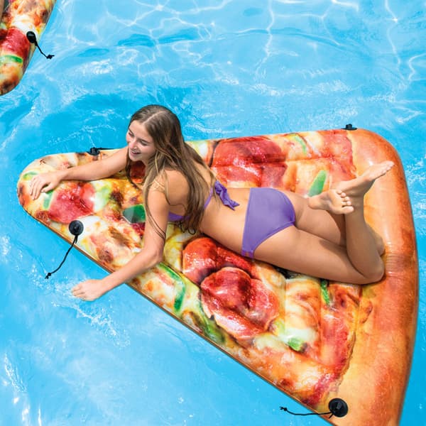 Oppustelig pizza - 175x145 cm