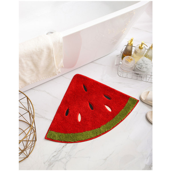 Et stykke vandmelon i et specialformet tæppe 48x60cm Bedroom One
