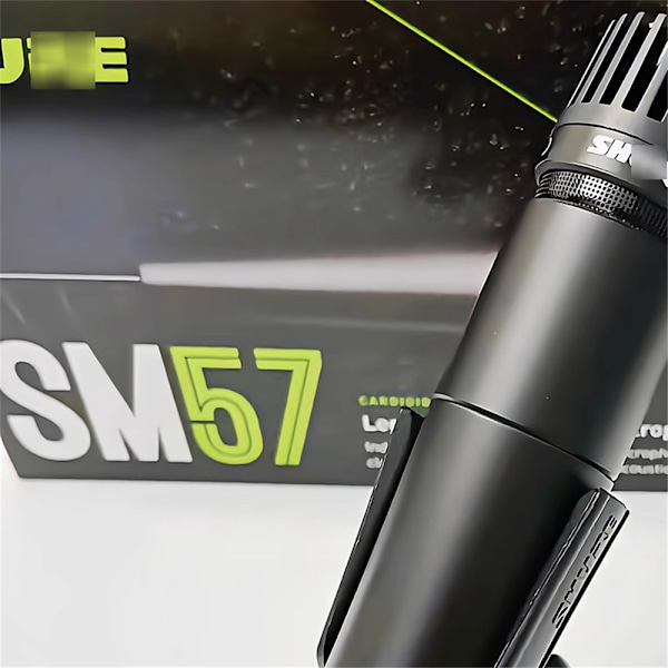 Shure SM57-LC Trådløs mikrofon til live online hjemmekaraoke mikrofon sort