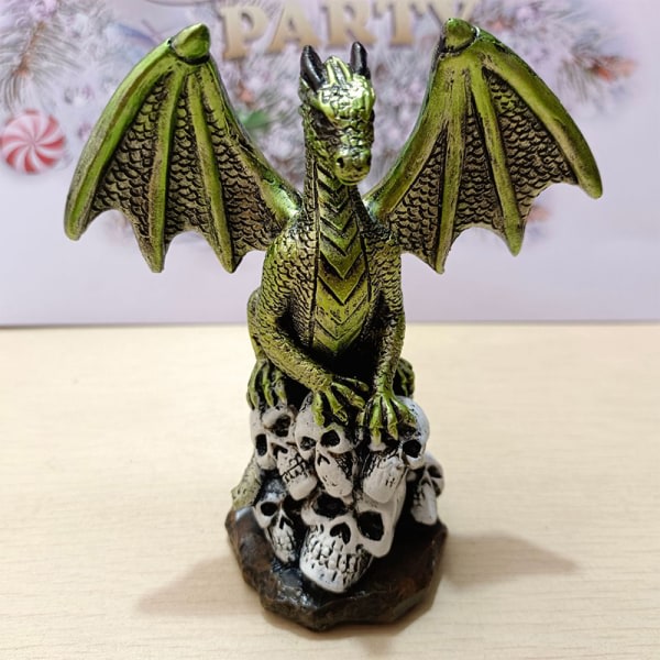 Dragon Ornament Fighting Dragon Skulptur Bordsdekoration D