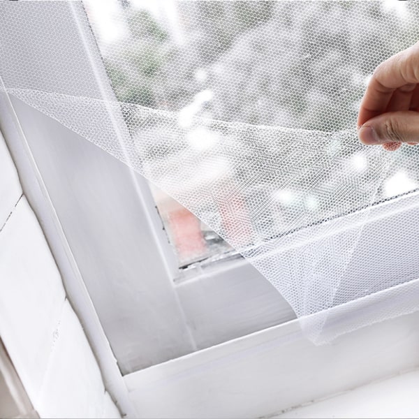 Myggnät/Fönster Insektsskärm - Klippbar - Vit-1,5*1,3m