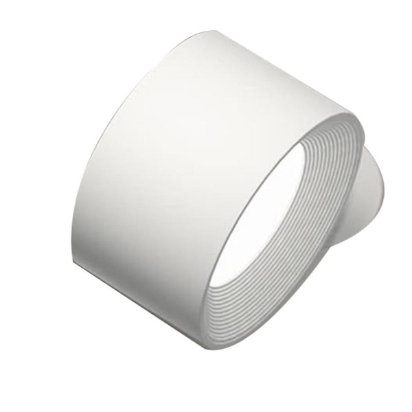 Væglampe USB, genopladeligt USB-batteri væglampe, varmt/naturligt/hvidt lys, 3 lysstyrkeniveauer, berøringskontrol White-hao