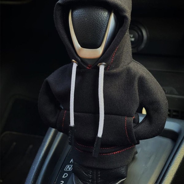 Gear Shift Knob Hoodie Knop Hoodie Sweatshirt SVART black