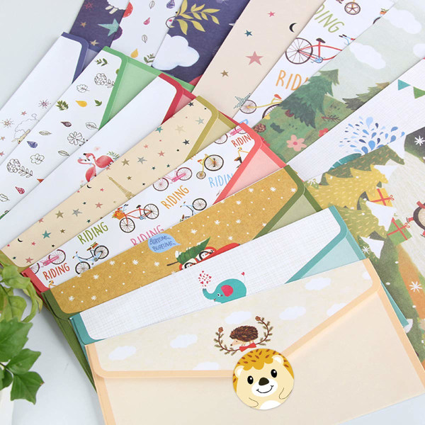 2 pakke Woodland Animal Stickers Perforerede Roll Stickers 200 STK