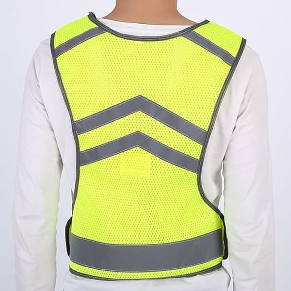 Löparväst Reflex Fluorescerande Hög Synlighet Justerbar Gul M Unisex