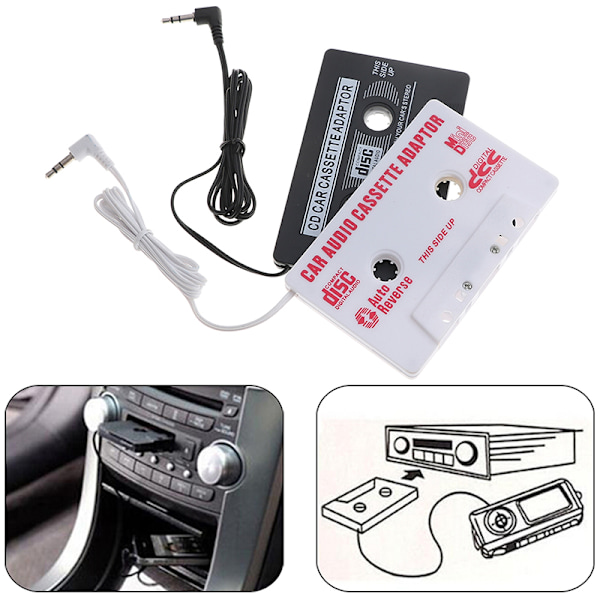 1. universal 3,5 mm AUX bil o kassettebånd adapter sender