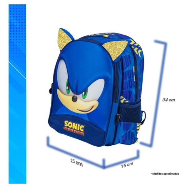 Sonic skole rygsæk 3d design