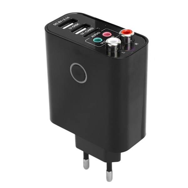 2-i-1 Bluetooth 5.0-modtager Sender Trådløs lydadapter APP-kontrol 110-240VR Fjernbetjening EU-stik