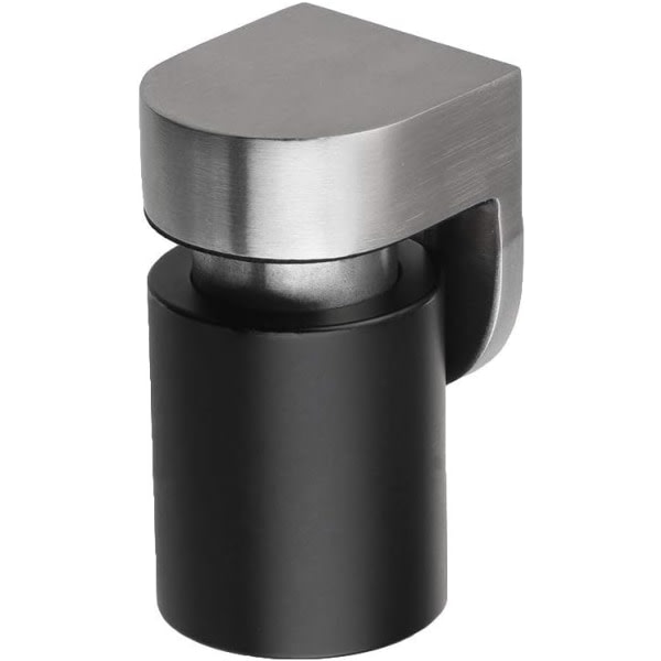 Ljudreducerende magnetisk dörrstoppare i rostfritt stål med lydisolerende gummi, golvmonterad