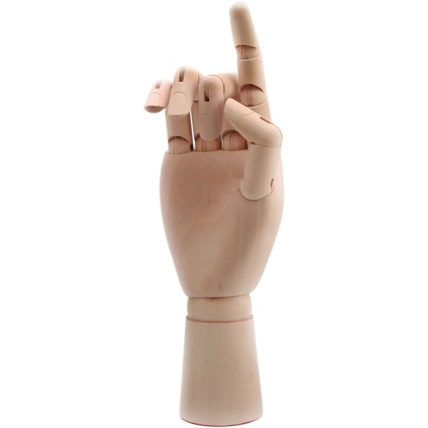 10 tommer menneskelig højre hånd model trætegning mannequin - højre hånd