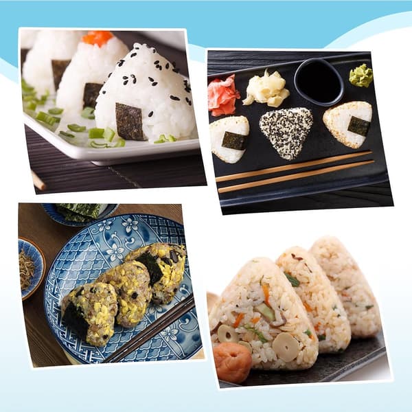 Sushi Maker Onigiri Form 6-i-ett Risballform Blå