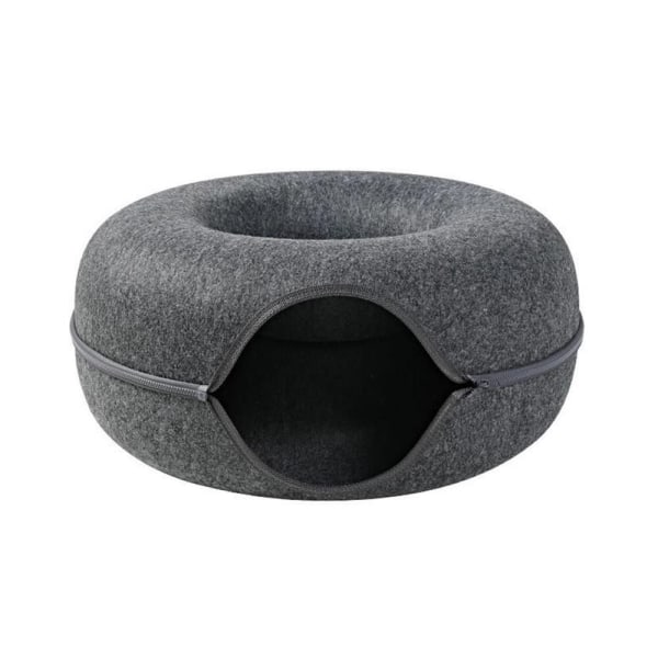 Kattehytte Kattetunnel Donut MØRKGRÅ