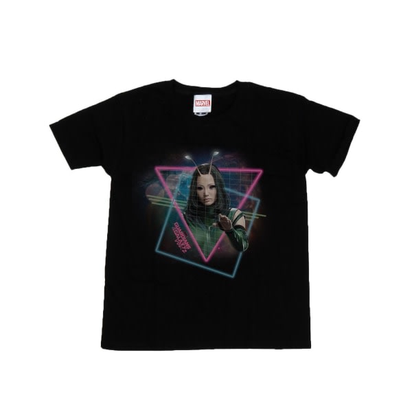 Marvel Girls Guardians Of The Galaxy Neon Mantis T-paita puuvillaa, musta 9-11 vuotta