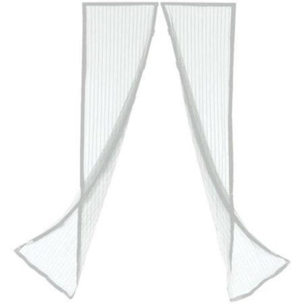 Insektsnät Dörr 100x220 Insektskydd Vit Magnet Myggnät White Vit