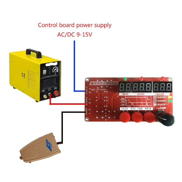 NYYHD01 Argonbue svejsning til punktsvejsning maskine til at efterligne koldpulstidscontroller kold svejsningskontrolkort