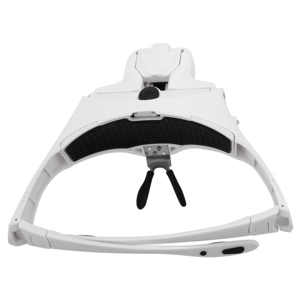 Håndfri hovedbåndsforstørrelsesglas, USB-opladningshovedforstørrelsesglas med LED-lys Smykkeur Hobby 5 linser 1,0x 1,5x 2,0x 2,5x 3,5x